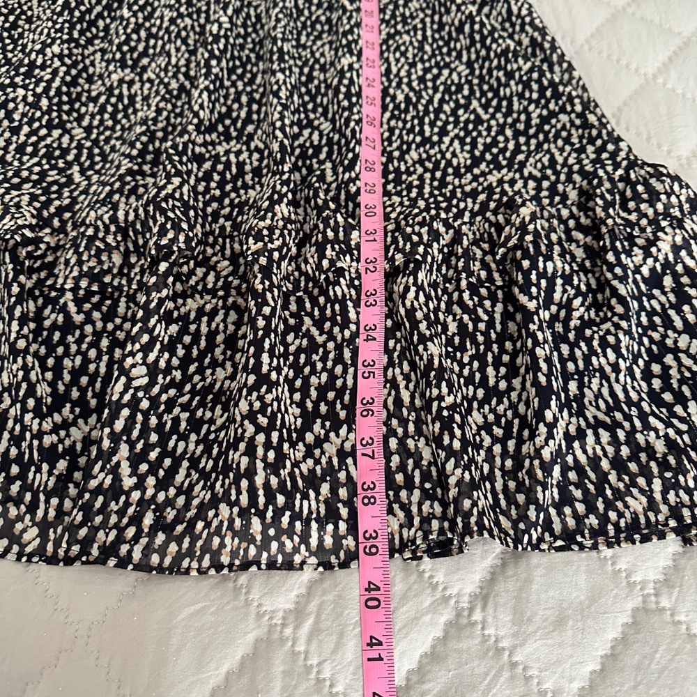 NWT Soft Surroundings  Hazel/Black/Tan Animal Print Tiered V Neck Dress - Size L - Picture 14 of 14